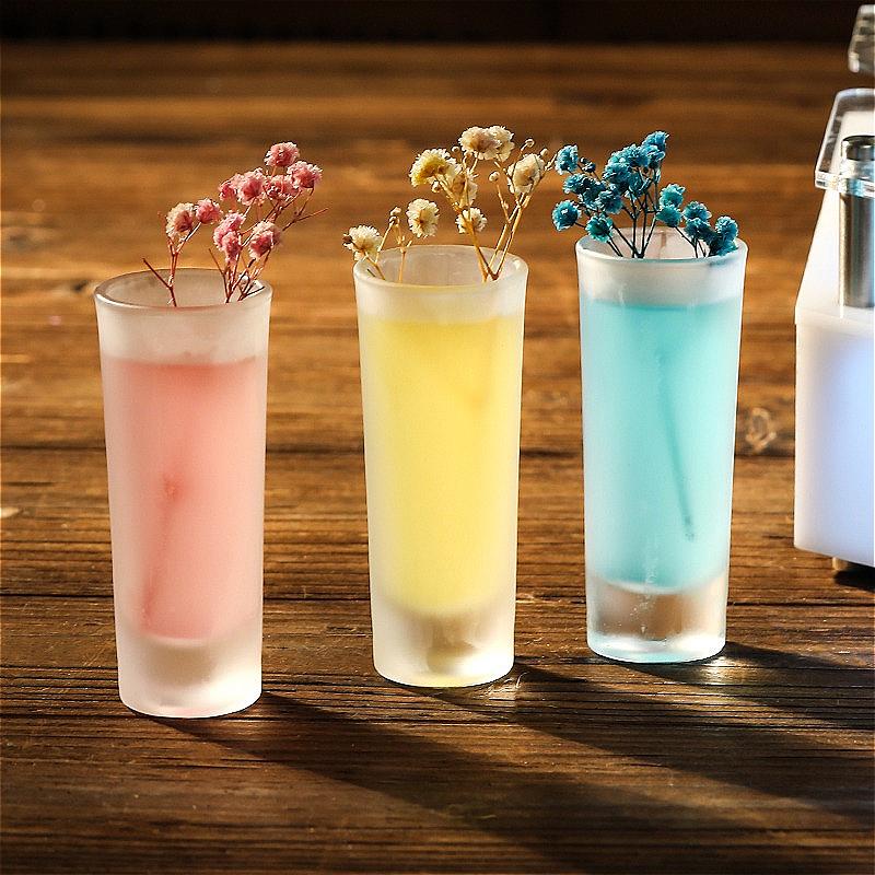 60ml Schnapsglas Mattiertes Glas Tasse Cocktailglas Haushalt Kleines Weinglas Verdicktes Spirituosenglas Party High-End Weingläser