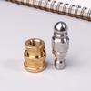 High Pressure Washer Nozzle, 1 Front 6 Rear Jet Spray Pipe Cleaning Nozzle Tip, 1/4'' NPT Male Thread 11.8mm/12mm