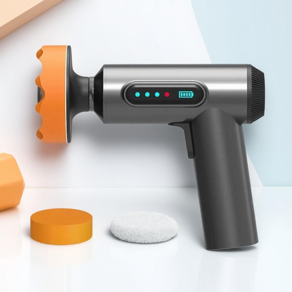 

Wireless Handheld Car Polisher Set USB Charging Digital Display Home Car Detailing Waxing Polisher чорний