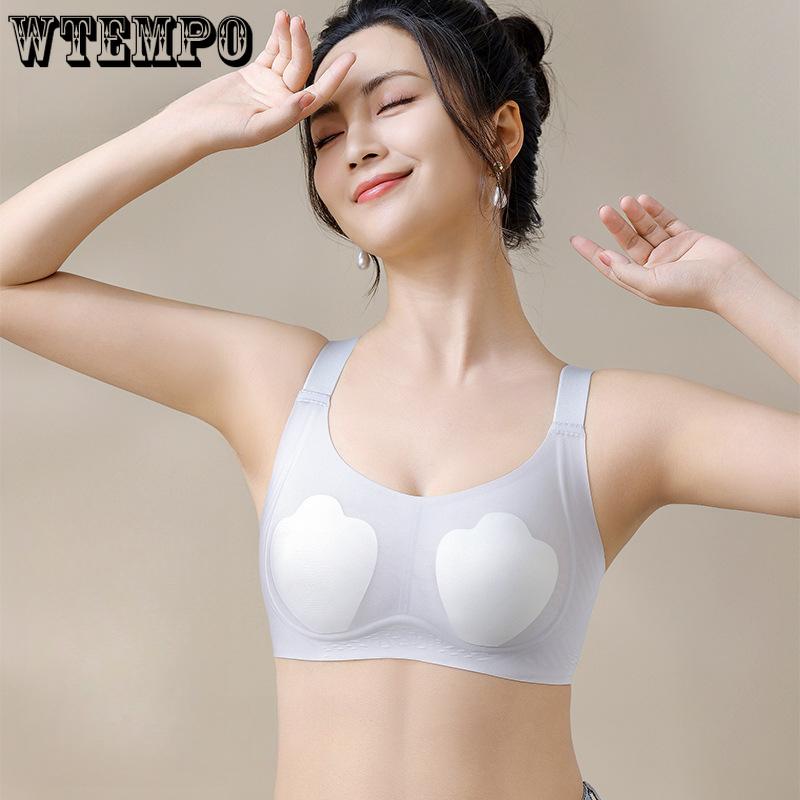 Rabbit Ear Bra Women's Soft Support Bra Decompression Bra Seamless Bra Push Up Bra