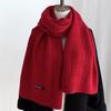 Thicken Winter Cashmere Scarves Soft Winter Shawl Elegant Knitted Scarf  Student