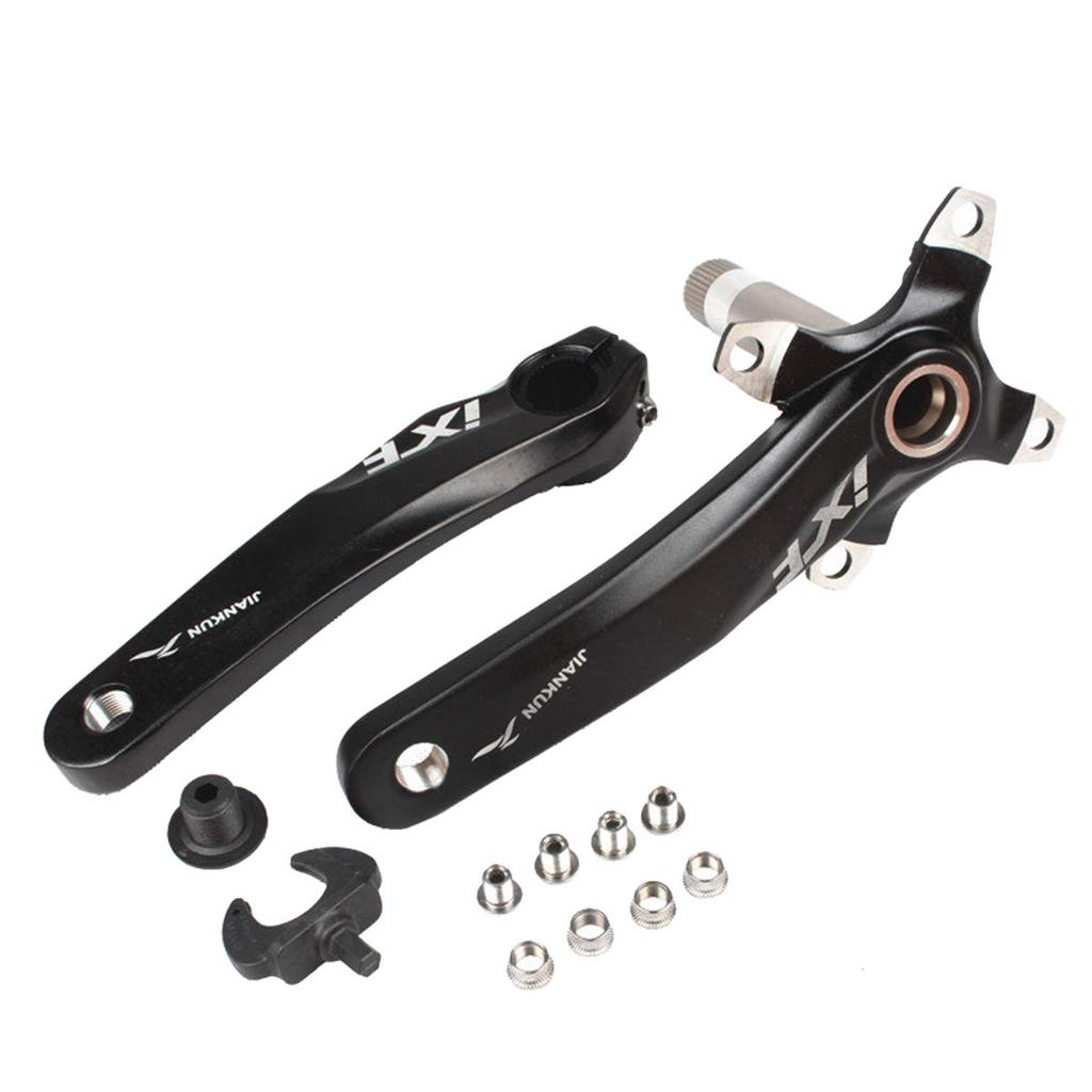 JPFASHIONING Bicycle Crankset Mountain Bike Crank Arm Set 170mm 104 BCD with Chainring Bolts for MTB BMX Road Bike Compatible with Shimano, FSA, Gaint