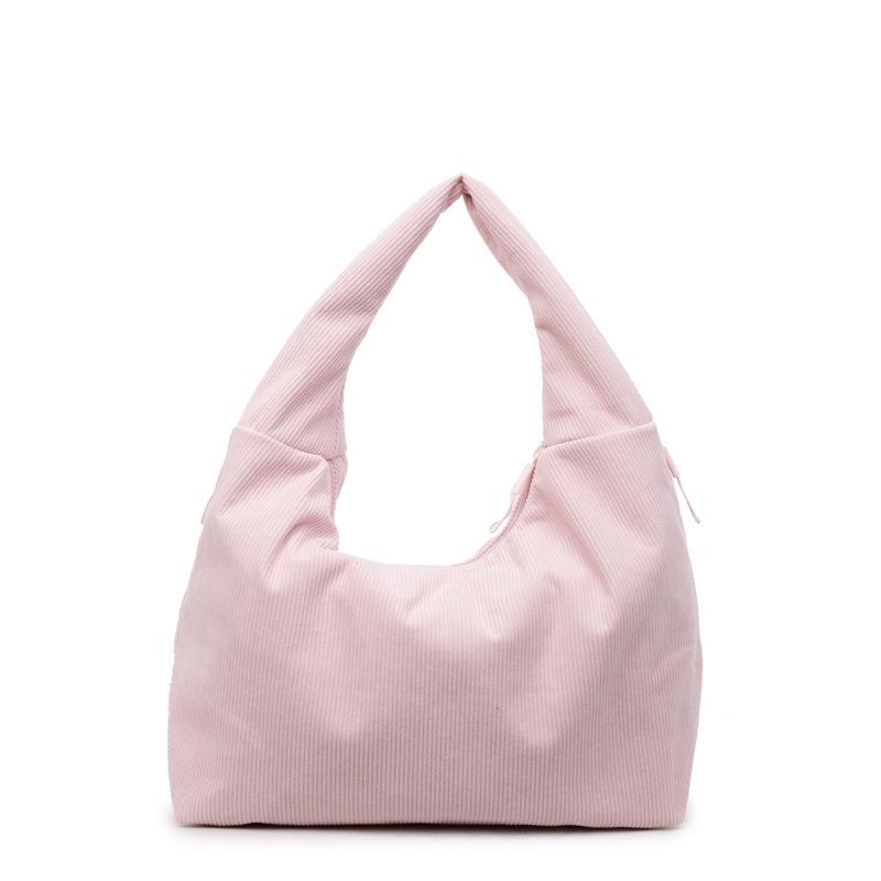 Corduroy Underarm Bag Women Commuter Shoulder Bag Tote Bag