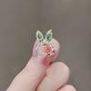 Lapel Pin Rhinestone Carrot Fashion Jewelry Korean Style Brooch Women Brooch Clothing Accessory
