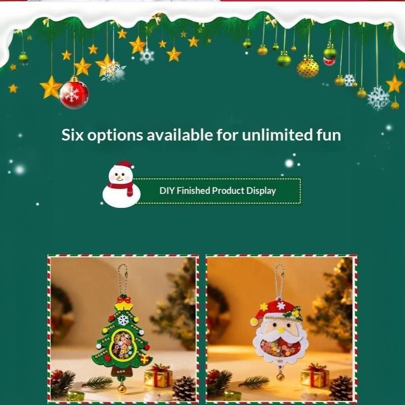 Christmas Small Gift Handmade Diy Pendant, Children'S Creative Toy Making Materials, Kindergarten Christmas Tree Decoration