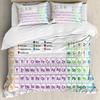 Tavola periodica degli elementi chimici Copripiumino Scienza chimica Set copripiumino a tre pezzi Decorazione camera da letto