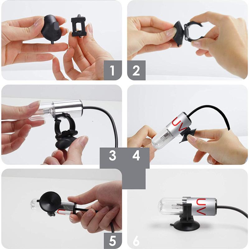 Mini Aquarium Ultraviolet Lamp Algae Removal Home Amphibious Aquarium Water Clean Lamp For Fish