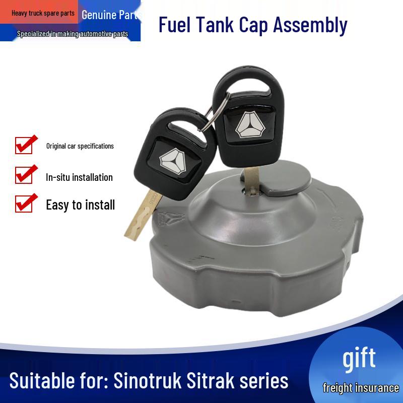 Compatible Fuel Tank Cap for Sinotruk Shandeka, Howo T5G, and Howo TX with Lock