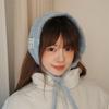 Korean Style Knitted Ear Covers Thicken Warm Earlaps Personality Wool Strappy Earmuffs  Casual Wear