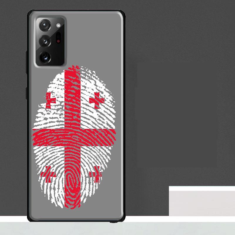 Georgia Flag Case For Samsung Galaxy S23 S24 S25 Ultra S9 S10 S20 S21 S22 Plus S23 FE S25 FE Phone Cover