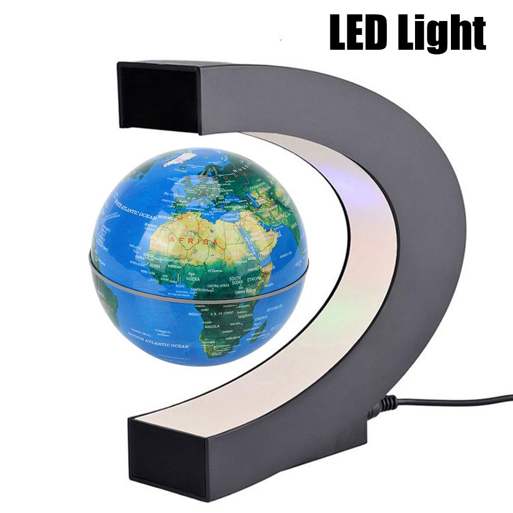 Floating Novelty Ball Light Magnetic Levitation Globe LED World Map Electronic Antigravity Lamps Birthday Gifts Toy For Kids
