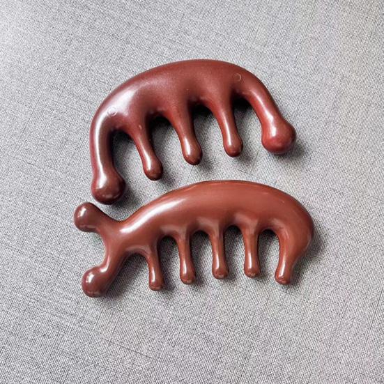 2Pcs Scalp Massage Comb Wide Teeth Hair Growth Promotion Manual Head Massager Meridian Eye Body Massage Tool Women Men Hair Caring Tool Birthday Gift