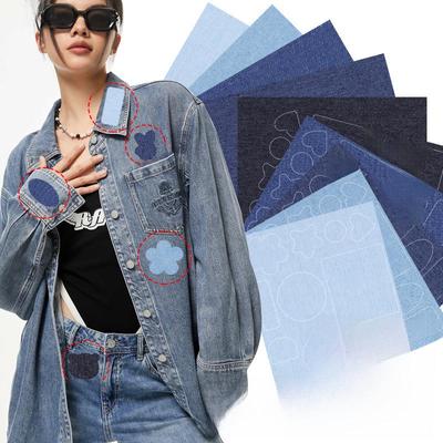 Selbstklebender Jeans-Flicken zur Reparatur von Kleidung und Hosen – Aufkleber mit dekorativem Muster