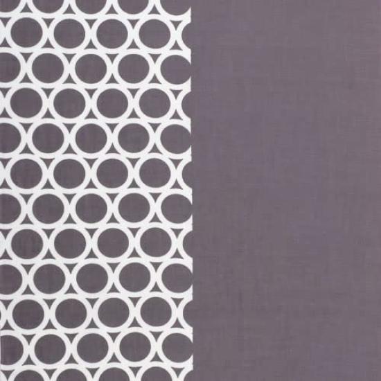 Dyeing Anbo Hand Towel Small Circle Gray Authentic Dyed Cotton Tokuoka Made in Japan 35cm x 100cm "Half Purple" 100%