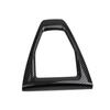 Carbon fiber style central control manual gear shift panel trim for Ford Mustang