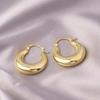 Huazi Style Zircon Stud Earrings for Women - Gold-Plated, Non-Fading Luxury Jewelry