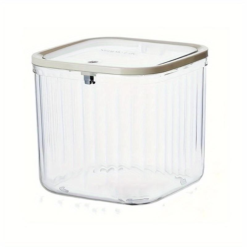 1pc Transparent Mini Storage Box with Easy Pop-Up Lid -Waterproof, Multifunctional Organizer for Laundry Powder, Beads, and Stain Removers