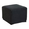 Stretch Ottoman Slipcover Polyester Elastic Footstool Protector Home Decor Cover for Living Room Stool