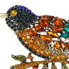 Animal Birds Brooch Pin Rhinestone Jewelry Lapel for Bridal Women Wedding