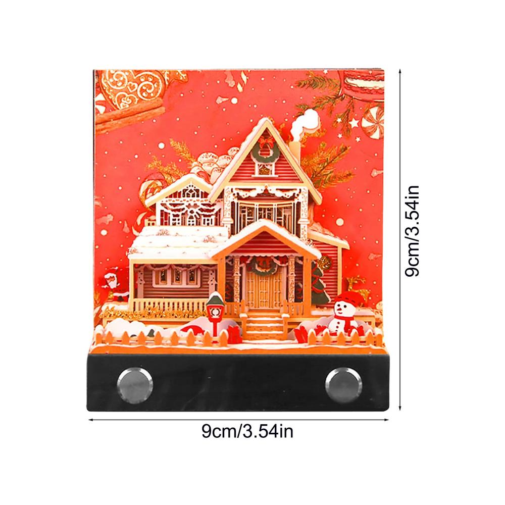 

3D Memo Pad Calendar 2025 Time Piece Calendar Christmas 3D Tear Away Calendar Desk Calendar Sculpture Notepad Desk Post Notes