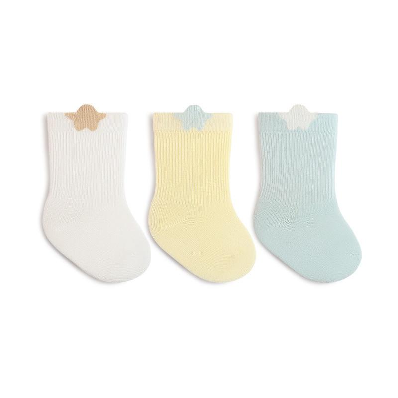 3Pairs/lot Spring Newborn Baby Socks For Girls Boys Cotton Soft Infant Toddler Sock Sweet Cute Cartoon Children's Socks 0-5Years