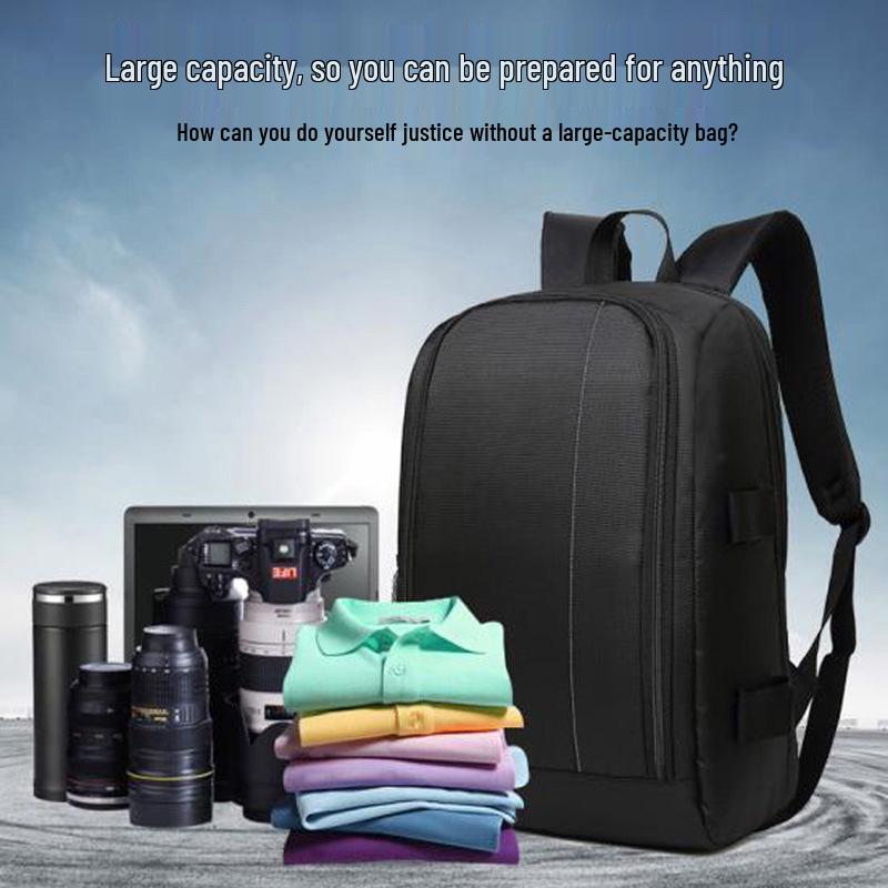 Versatile DSLR Camera & Drone Backpack – Large Capacity, Dual-Shoulder, Ideal for Outdoor Photography (Unisex)
