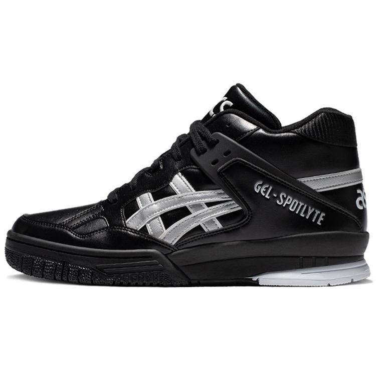 Asics Gel-Spotlyte Retro Mid Top Basketball Shoes Unisex Sneakers Black Gray 1203A178-002