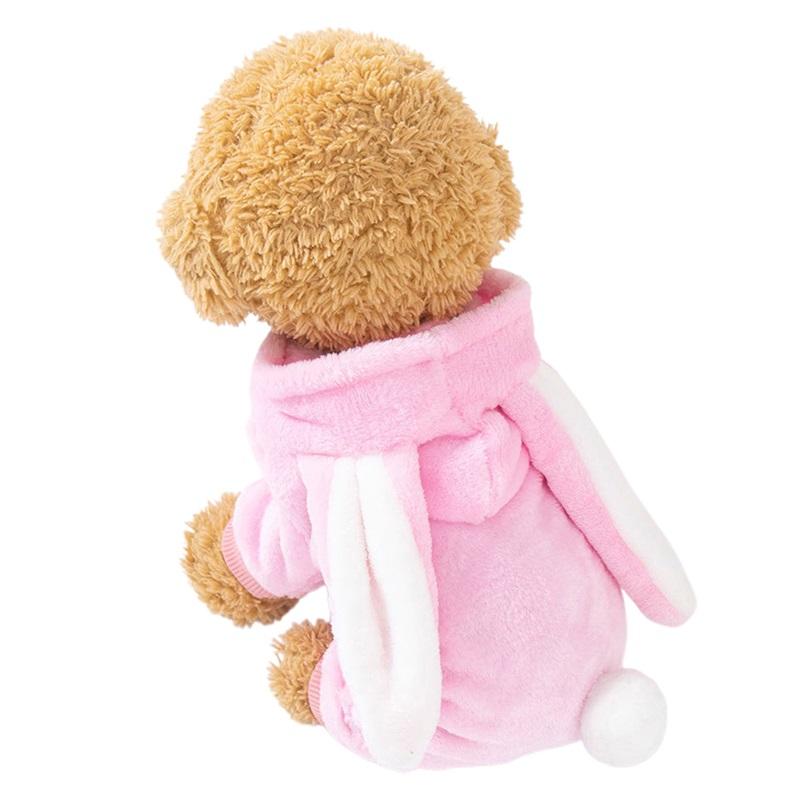 

Костюмы для собак и кроликов, симпатичная толстовка с капюшоном для кошек, одежда для косплея, наряды для украшения вечеринок S розовый