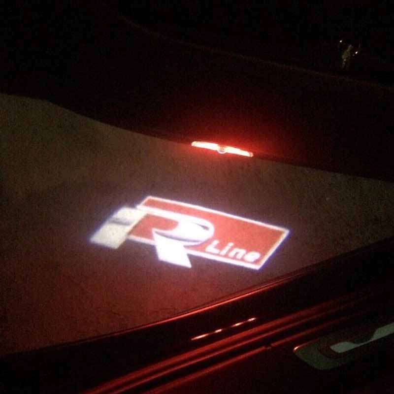 For VOLKSWAGEN VW Hot Sale LED Car Door Logo Projector Light Accessories for VW R Golf 5 6 7 GTI GTD GTE CC Passat B6 B7 B8 B9 C