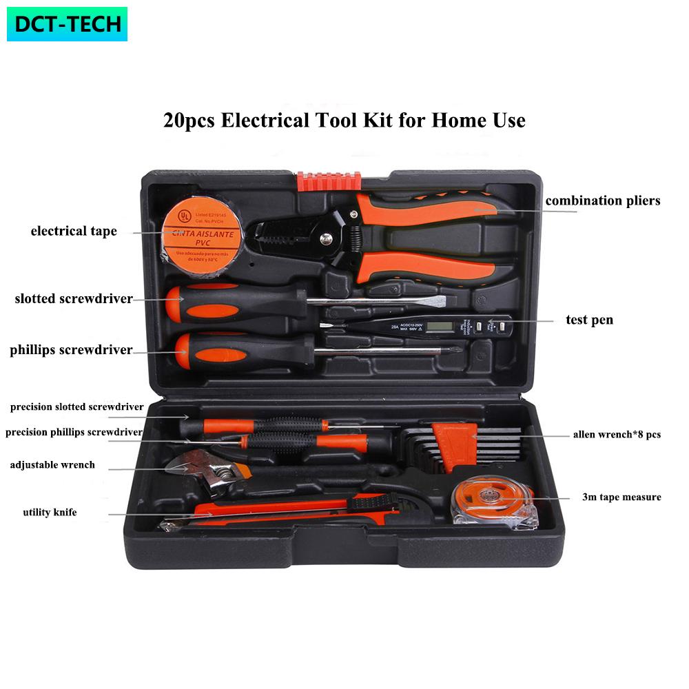 35Pcs/set Socket Wrench Auto Repair Tool Combination Package Mixed Tool Set Hand Tool Kit with Plastic Toolbox Storage Case