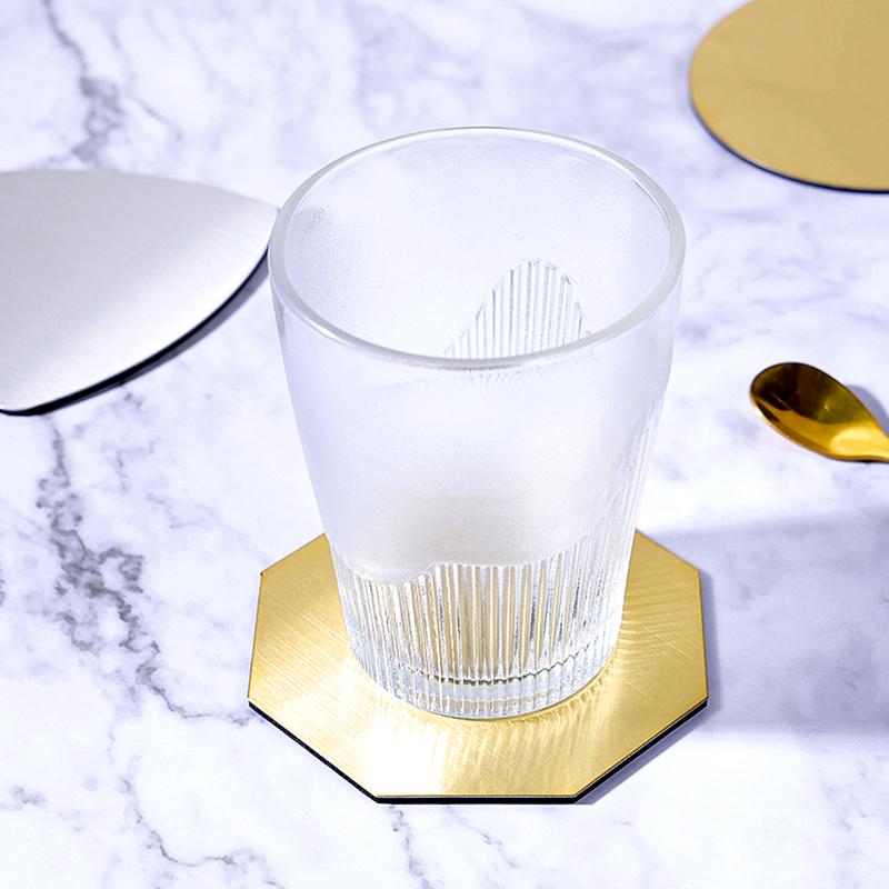 Cup Coaster Placemat Stainless Steel Mat For Dining Table Props Insulation Non-slip Pad Nordic Cafe Bar Kitchen Home Decor