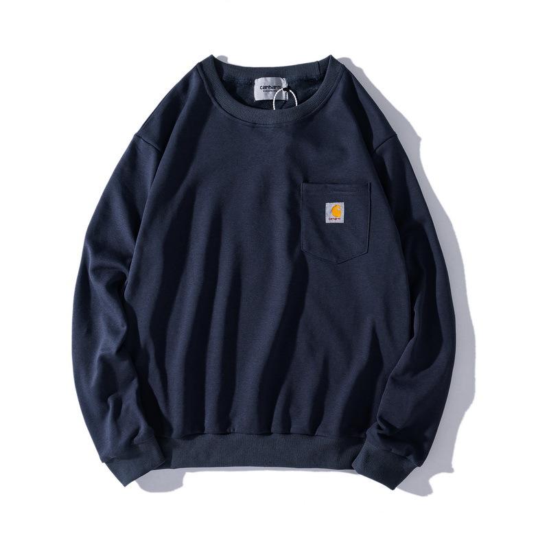 Unisex Fleece-Lined Classic Carhartt Crewneck Hoodie for Autumn/Winter