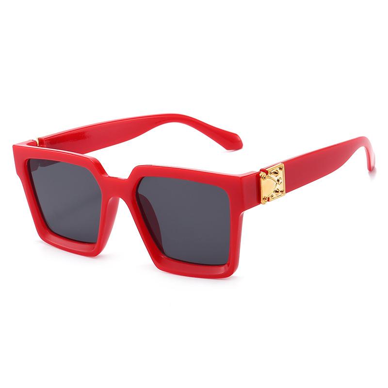 Vintage Large Frame Square Sunglasses Women's Brand Designer Fashion Sun Glasses Men Outdoor Driving Eyewear UV400