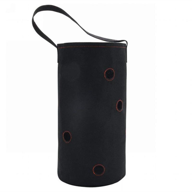 Felt Pins Strawberry Pouch 11 Pores Strawberry Potato Hanging Plant Pots Felt Bag