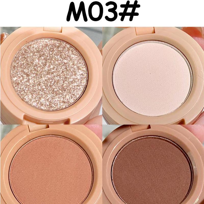 4 In 1 Matte Highlighter Blush Palette Pearly Blush Shiny Silkworm Lidschatten Shimme Brighten Face Contour Powder Makeup Palette ZH