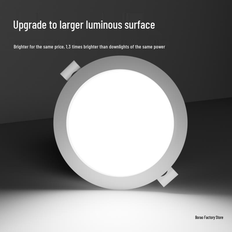 Ultra-Thin LED Downlight: 4-6 Inch Recessed Ceiling Spotlight