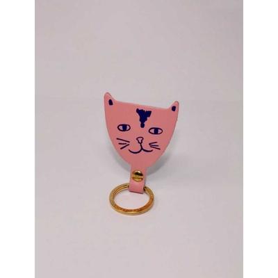 ARK COLOUR DESIGN [ARK COLOUR DESIGN] Cat Head Key Fob_Pale Pink