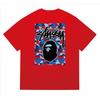 Tricou Bumbac Classic cu Imprimeu Ape Lightning Unisex Mânecă Scurtă Croială Largă Îmbrăcăminte Casual