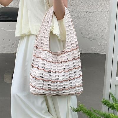 Damentasche Stricktasche Stricktasche Einfache Mode All-in-One-Umhängetasche Handtasche