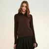 Single-breasted Knitted Cardigan Women's Autumn and Winter New High-end Long-sleeved Top Thickened Soft Waxy Lapel Sweater Jacket