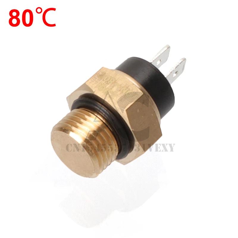M16 65/75/80/85° Brass Motorcycle Radiator Cooling Fan Water Temperature Thermostat Switch High Efficiency Parts