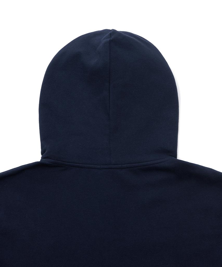 Musinsa Standard Crop Hooded Sweat Zip-Up [Navy]