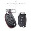 Hyundai Genuine Leather Key Case for Santa Fe, ix35, Mistra, Elantra, Reina, Veloster, Sonata