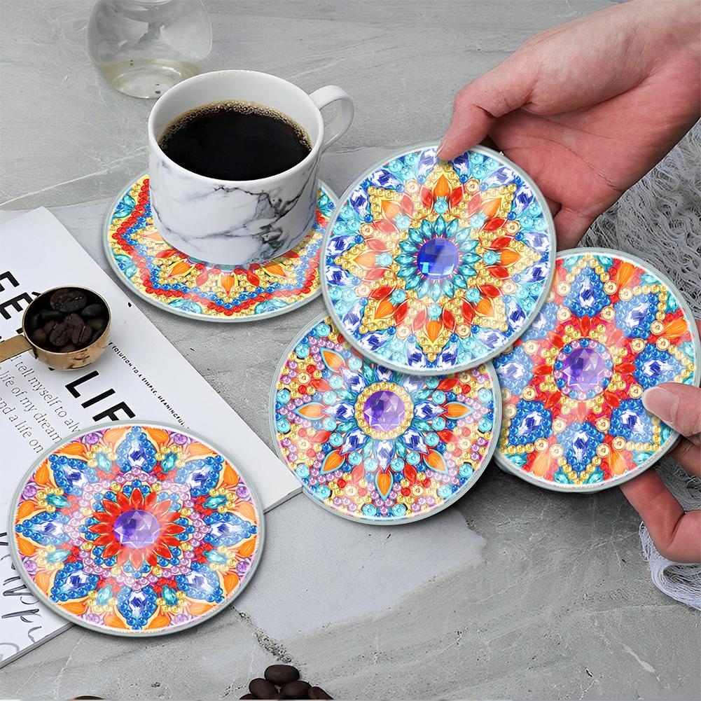 6pcs Diamond Art Crafts Classic Mandala DIY Modern Animal Cartoon Waterproof Holiday Christmas for Adults and Beginners