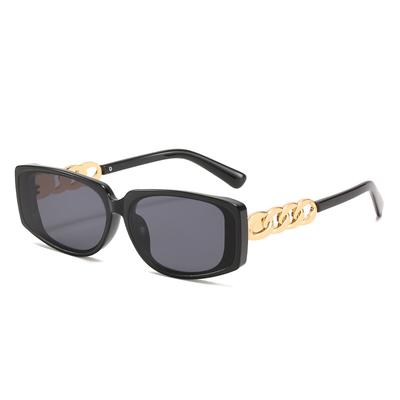Loan Sunglasses, Chain Element Square Glasses, Personalized Catwalk Sunglasses