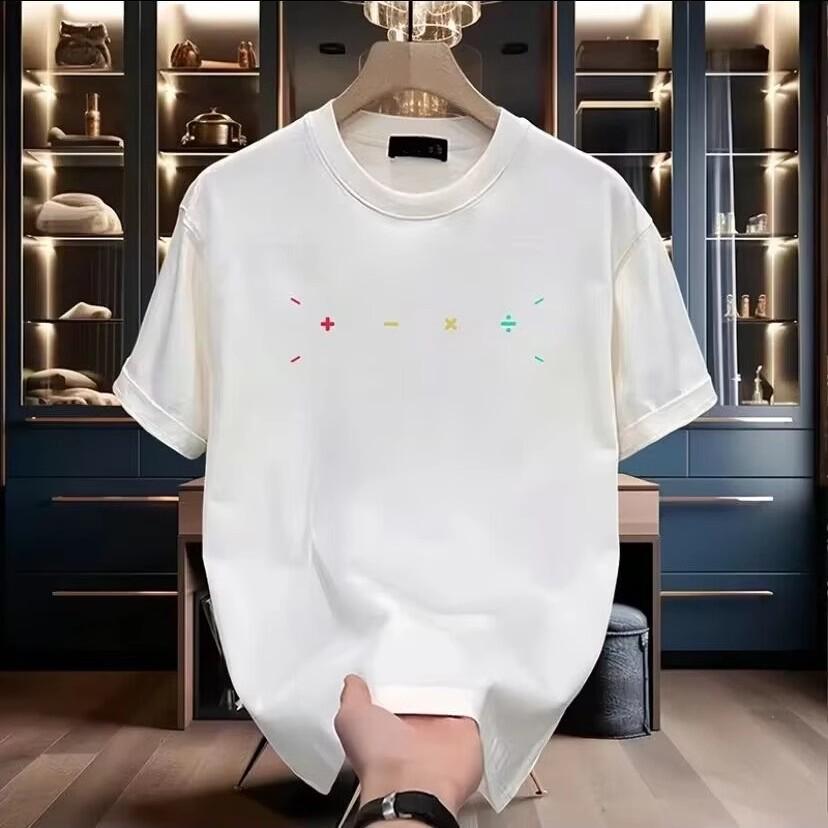 Trendy Brand Short-Sleeved Pure Cotton Men'S Printed T-Shirt Trendy Men'S And Women'S Versatile Round Neck T-Shirt Men'S