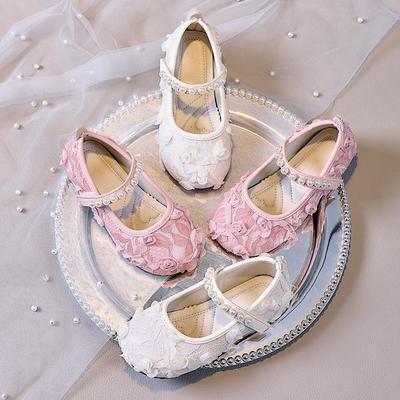 Scarpe Principessa Petali di Fiore Autunno 2025: Scarpe eleganti carine con suola morbida per bambina