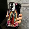 Virgen Mary Virgin De Guadalupe Plating Phone Case For Samsung A17 A07 A37 A57 A16 A56 A15 A55 A14 A54 A13 A53 A26 A36 A25 A35 A