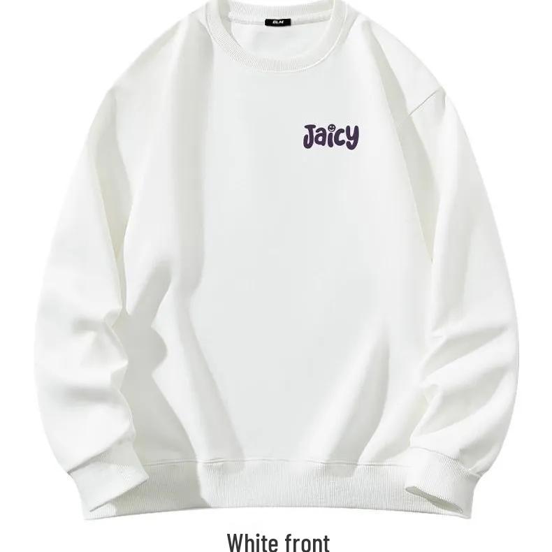 Men's Thickened Autumn/Winter Heavyweight Hoodie - Loose Fit, Long Sleeve, Round Neck, Trendy Youth Outerwear