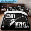 Guitar Collection Diversity 3pcs Bedding,Including 1pc Duvet Cover And 2pcs Pillowcases Perfect for Christmas,Ideal for Bedroom, Dormitory